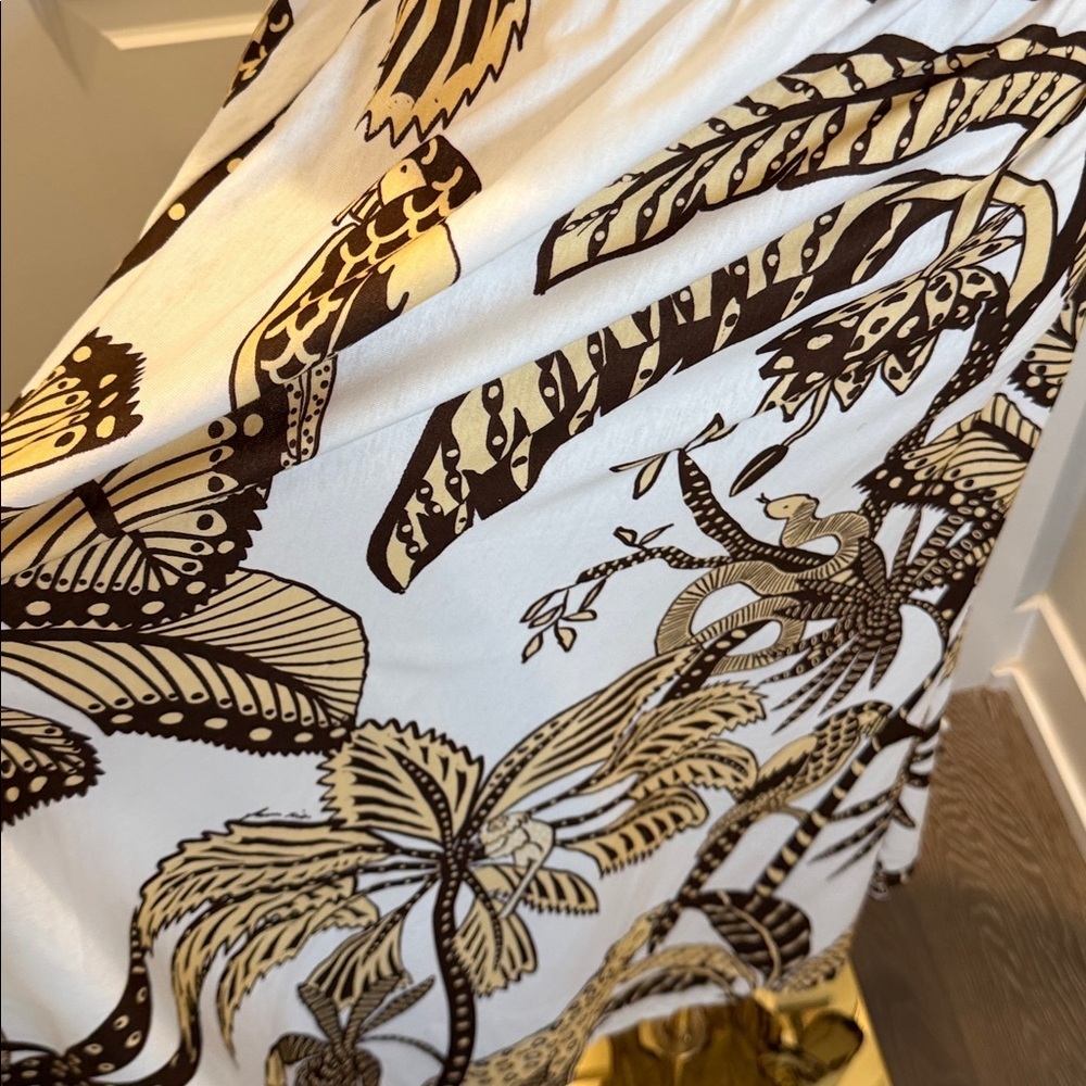 FARM Rio Amazonia Leaf Print Midi Dress Size S - Picture 4 of 7